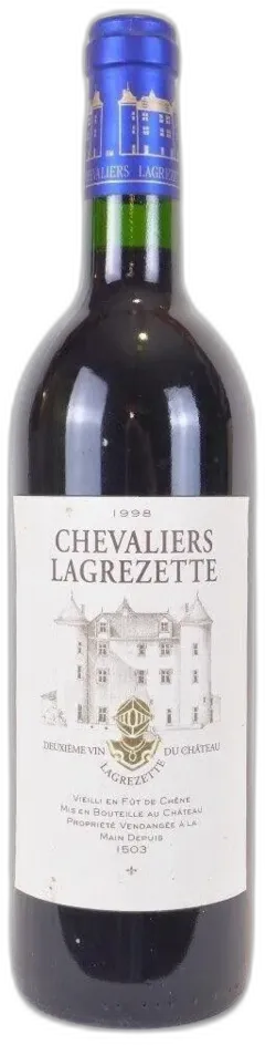 photo 1998 Cahors Chevaliers Lagrezette Fût de Chêne Rouge Sud-Ouest