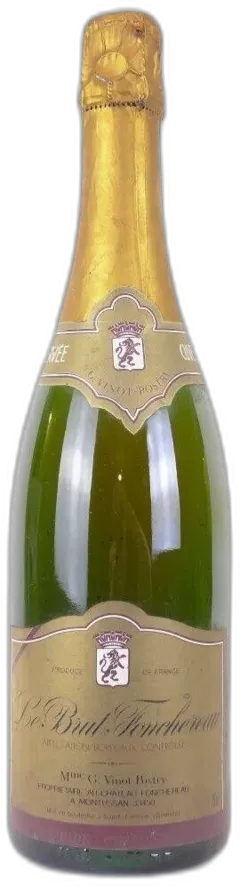 photo Années 80 Crémant de Bordeaux Vinot Postry Brut Cuvée Réservée Non Millésimé Années 1970 à 1980 Pétillant Bordeaux