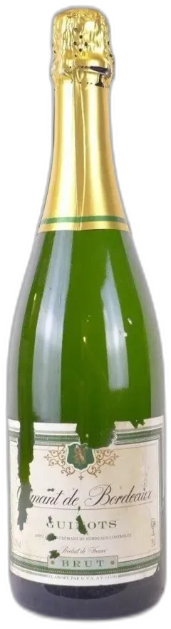 photo Années 90 Crémant de Bordeaux Guinots Brut Non Millésimé Années 1990 à 2000 Étiquette Abîmée) Pétillant Bordeaux