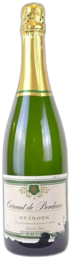 photo Années 90 Crémant de Bordeaux Guinots Brut Non Millésimé Années 1990 à 2000 Pétillant Bordeaux