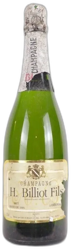 photo Années 80 Champagne Billiot Fils Ambonnay Grand Cru Brut Non Millésimé Années 1980 à 1990 Pétillant Champagne