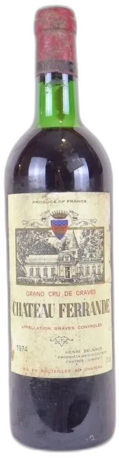 photo 1974 Graves Château Ferrande Grand Cru Rouge Bordeaux