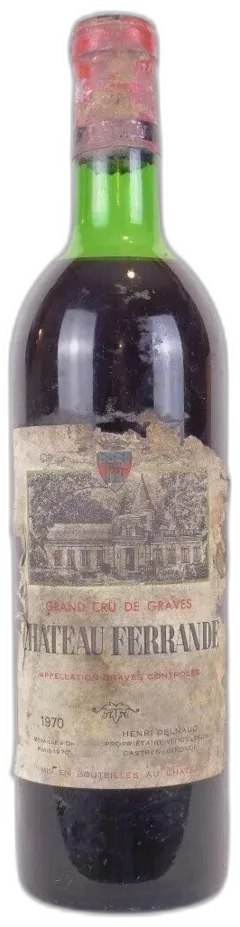 photo 1970 Graves Château Ferrande Grand Cru Très Abîmée) Rouge Bordeaux