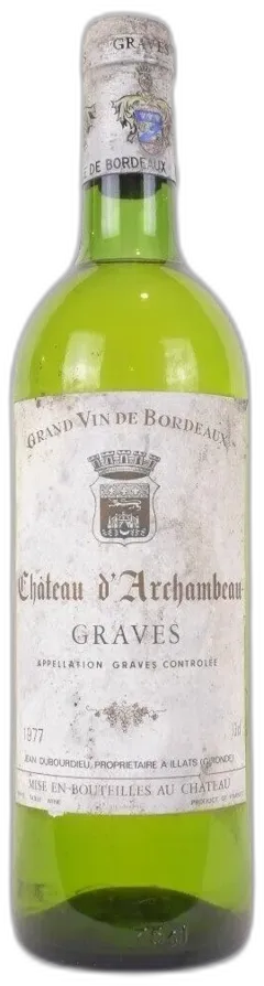 photo 1977 Graves Château d’Archambeau Blanc Bordeaux