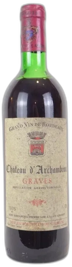photo 1976 Graves Château d’Archambeau Rouge Bordeaux