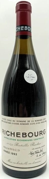 photo Domaine Romanee Conti Richebourg Grand Cru 1992 2 5cm