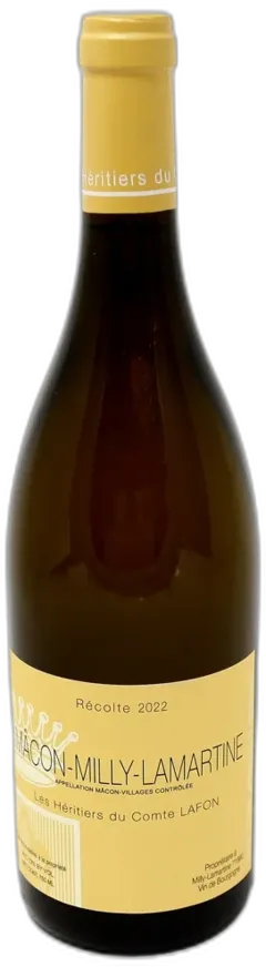 vue du vin les Héritiers du Comte Lafon Mâcon-Milly-Lamartine Blanc 2022