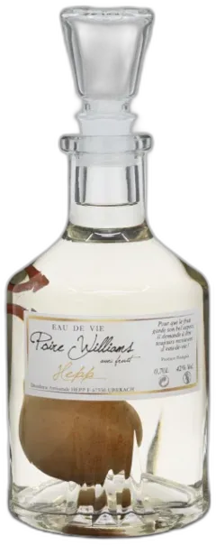 photos du vin Eau de Vie Poire Prisonnière Distillerie Hepp
