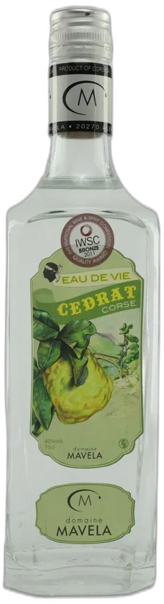 image du vin Mavela Eau de Vie de Cédrat