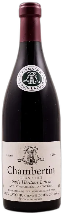 photo du vin Louis Latour Chambertin 1999