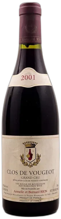 photo Armelle & Bernard Rion Clos Vougeot 2001
