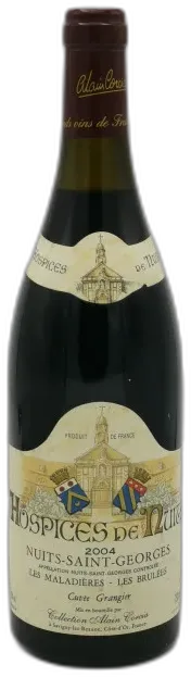 photo Nuits Saint Georges les Maladières les Brulées Cuvée Grangier 2004 Hospices de Nuits Mise