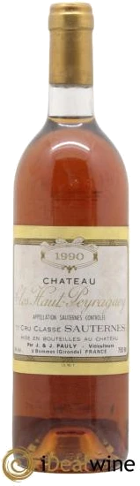 photo Clos Haut-Peyraguey 1er Grand Cru Classé 1990