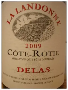 photo Cote Rotie la Landonne 2009 Delas