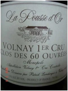 photo Volnay 1er Cru Clos des 60 Ouvrées 2009 Pousse D’or