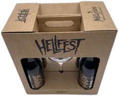 photo du vin Hellfest 4 Bières Artisanales Verre Officiel Cadeau Parfait Pour les Amateurs de Bières