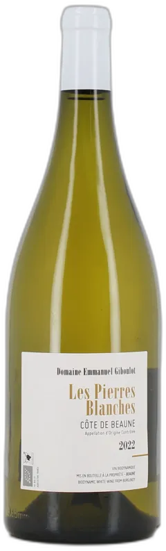 photo Magnum de Vin Blanc Côte de Beaune les Pierres Blanches 2022 Emmanuel Giboulot