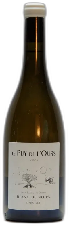photo 2023 le Puy de l'Ours, Vin de France Blanc l'Absurde Blanc de Noirs