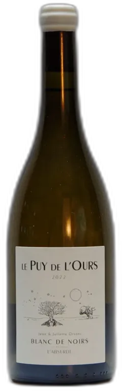 photo 2022 le Puy de l'Ours, Vin de France Blanc l'Absurde Blanc de Noirs