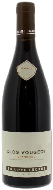 vue du vin Clos Vougeot Grand Cru 2019 Domaine Philippe Chéron