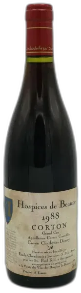 photo du vin 1988 Corton gc Cuvée Charlotte Dumay Hdb Mise