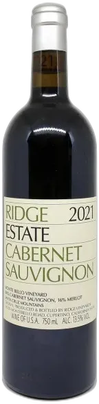 photo Ridge Vineyards Estate Cabernet Sauvignon 2021