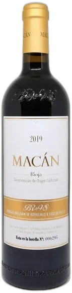 photo du vin Bodega Benjamin de Rothschild Vega Sicilia Macan 2019