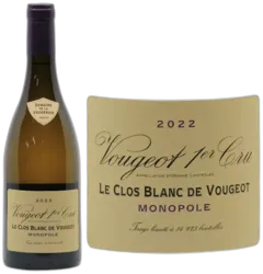 photo Vougeot 1er Cru Blanc le Clos Blanc 'Monopole'