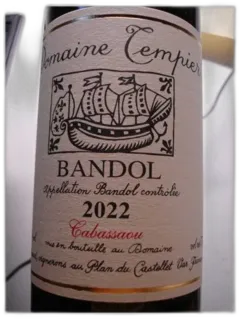 photo Bandol Rouge Cabassaou Tempier 2022