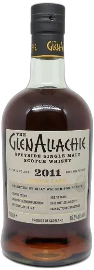 photo Glenallachie 11 Ans Vintage 2011 Single Cask Oloroso Puncheon Millésime 2011 Bottled 2022