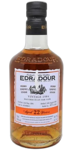 image du vin Edradour 22 Ans Millésime 1984