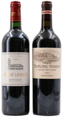 photo Duo d Exception Château Lagrange 2006 et Troplong Mondot 2007