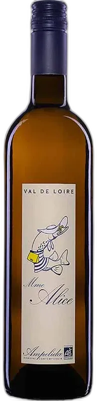 vue du vin Ampelidae Mme Alice Igp Val de Loire Vienne Blanc