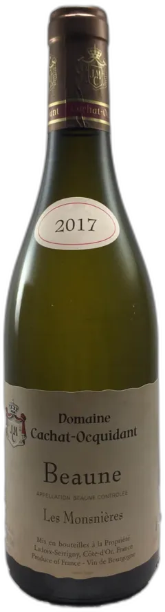 image du vin Beaune les Monsnières 2017 Domaine Cachat Ocquidant