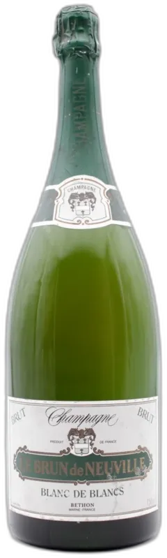 image du vin Magnum Champagne Blanc de Blancs le Brun de Neuville Présumé Année 70 80