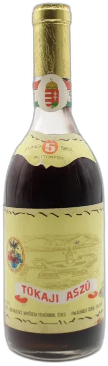 photo Tokaji Aszu Kulonleges Minosegi Feherbor 5 Puttonyos 1983