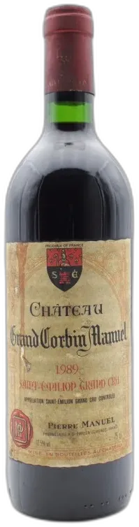 photo Château Grand Corbin Manuel 1989