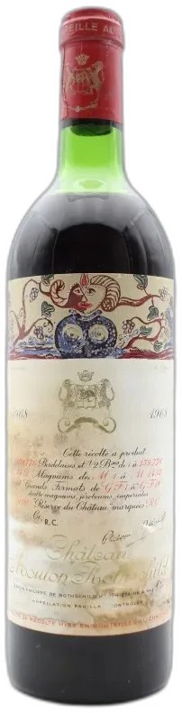 photo Château Mouton Rothschild 1968