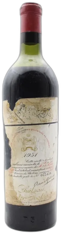 photo Château Mouton Rothschild 1951