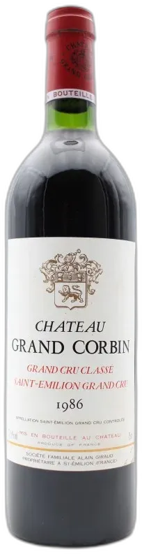 photo Château Grand Corbin 1986