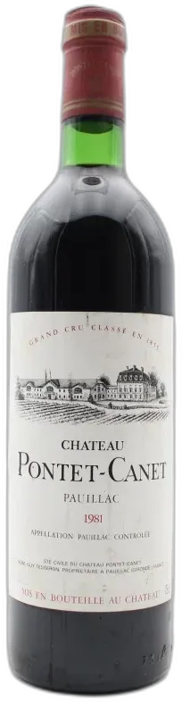 photo Château Pontet Canet 1981