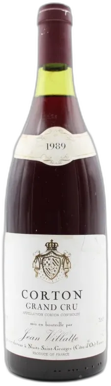 photo Corton Grand Cru 1989 Jean Villatte
