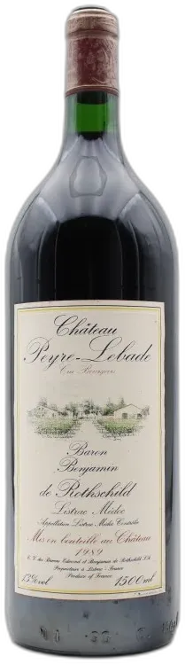 photo Magnum Château Peyre-Lebade 1989