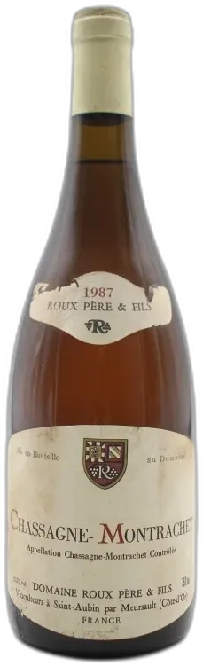 photo Chassagne-Montrachet 1987 Domaine Roux Père et Fils