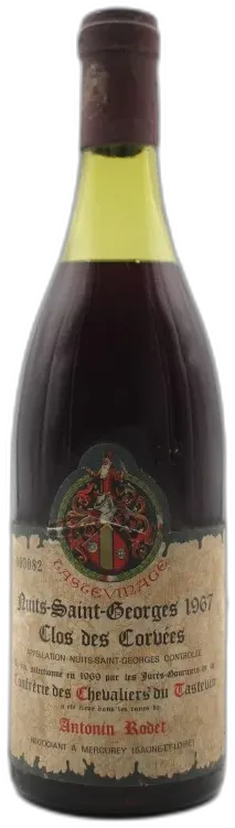photo Nuits-Saint-Georges 1967 Clos des Corvées Confrérie des Chevaliers du Tastevin Antonin Rodet