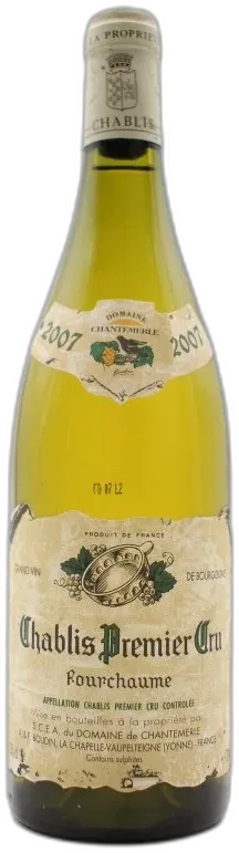 photo Chablis Premier Cru 2007 Fourchaume Domaine de Chantemerle