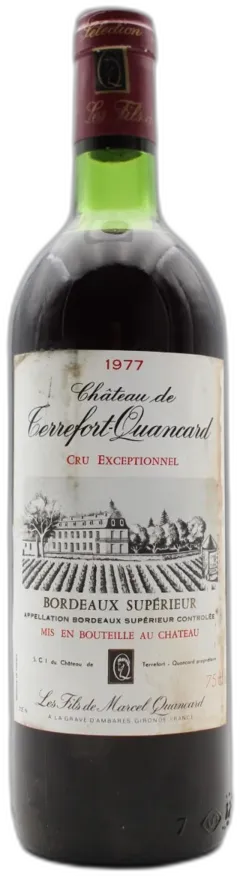 image du vin Château de Terrefort-Quancard 1977