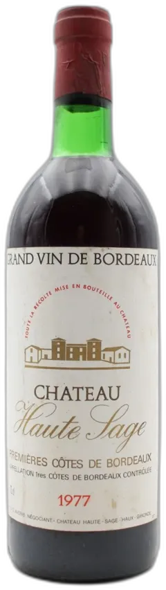 photos du vin Château Haute Sage 1977