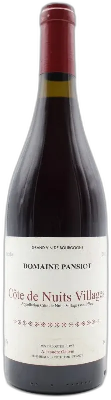 photo Côte de Nuits Villages 2014 Domaine Pansiot