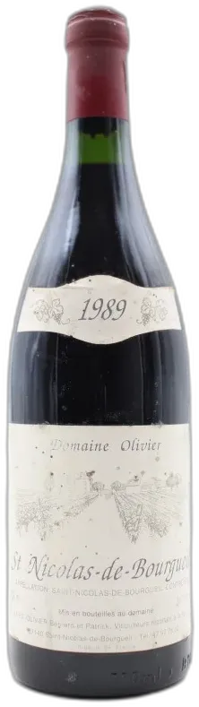 photo Saint Nicolas de Bourgueil 1989 Domaine Olivier